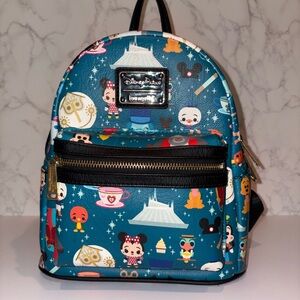 Loungefly Disney Backpack - Teal and Black